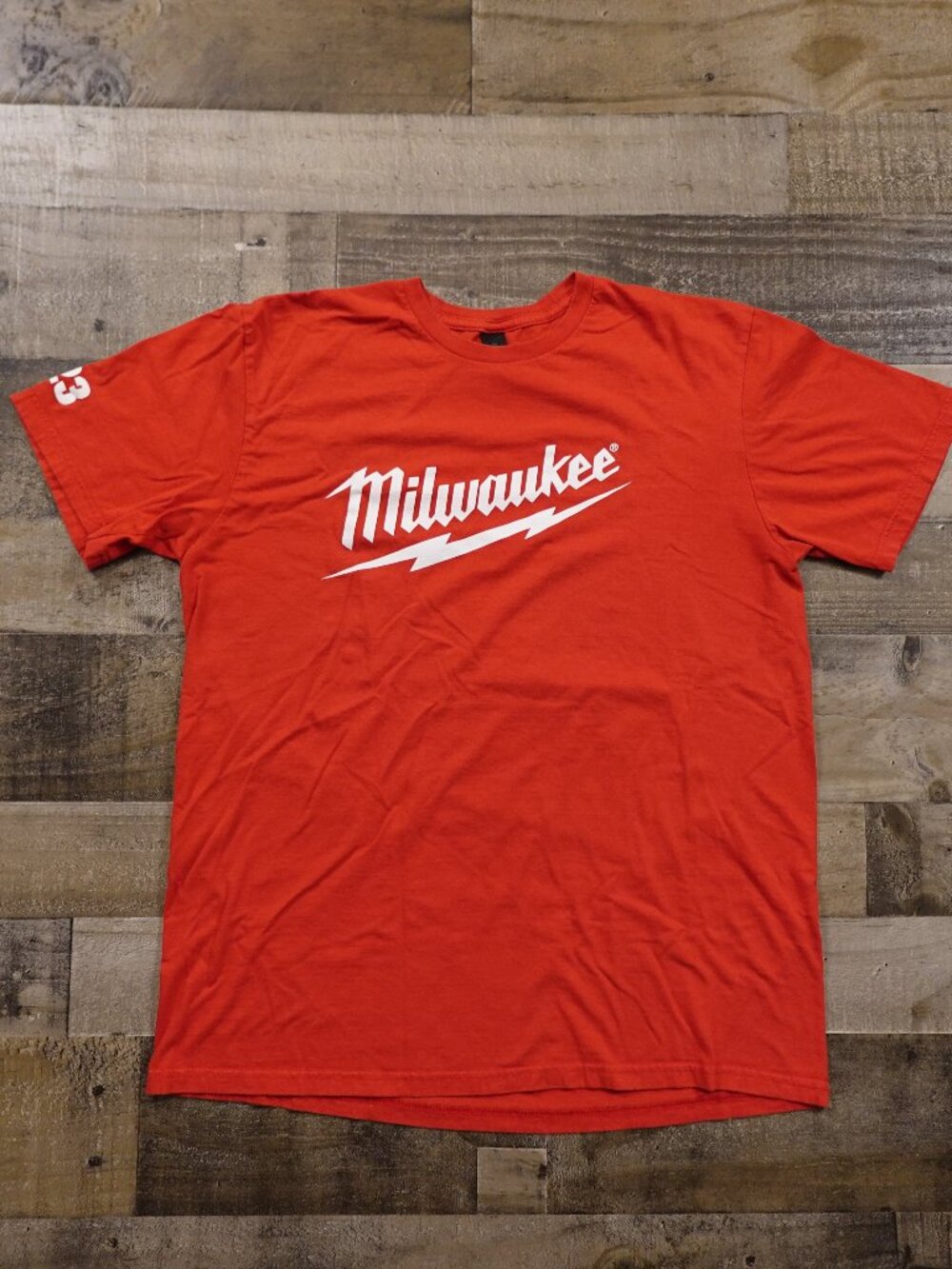 Milwaukee Graphic T-Shirt Men’s Large Red 2023 Power Tool Logo‎ Tee